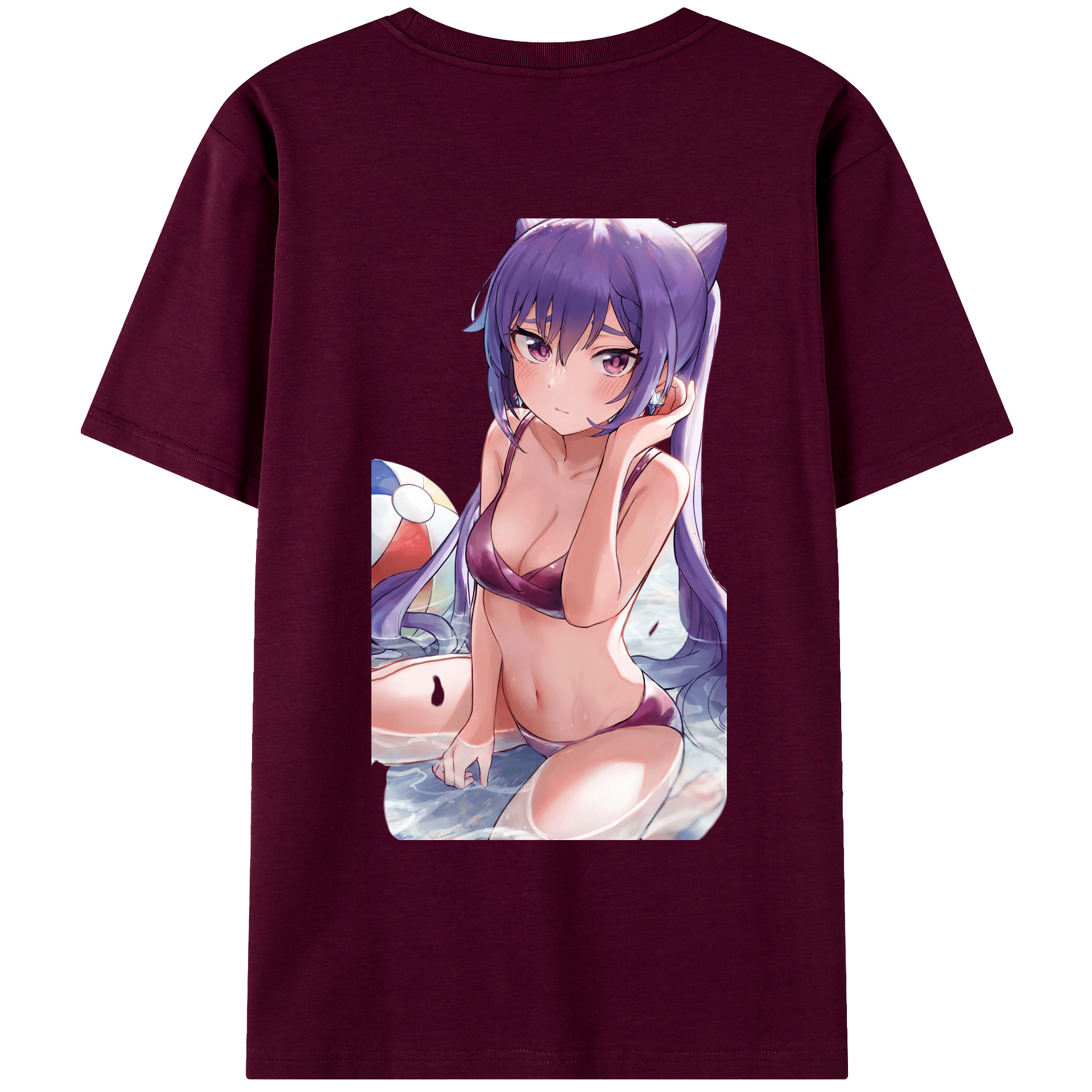 げんし神 刻晴 こくせい genshin Kokusei レディース半袖Tシャツ(バックプリント)